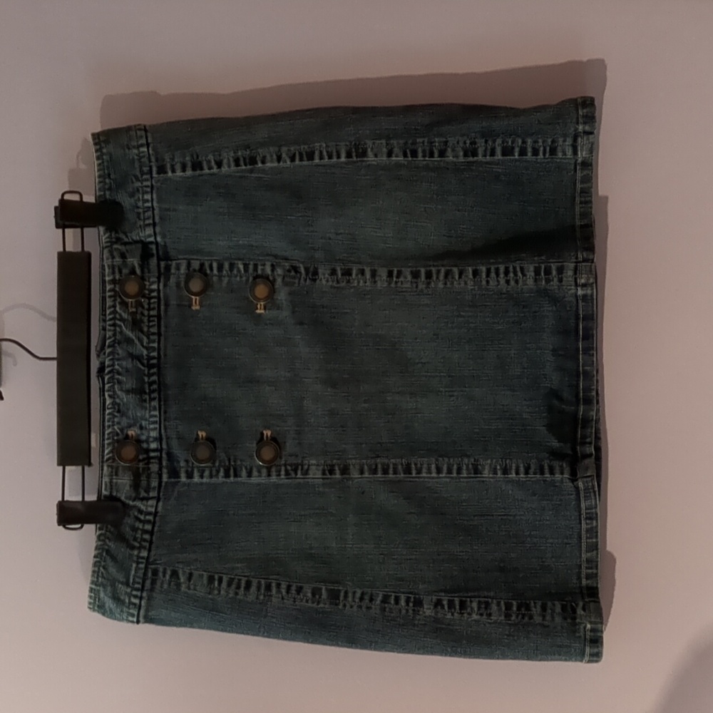 Jones Wear Jeans Denim Blue Skirt SZ 12